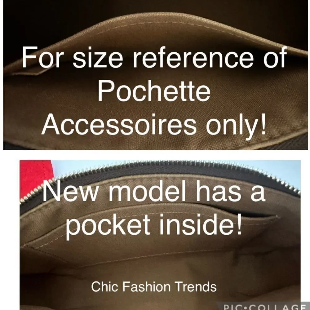 Pochette Accessoires Felt Purse Insert New Model